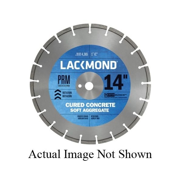 Lackmond Diamond Blade, Laser Weld Segmented, Series PRM Series, 18 Diameter Blade, 1 ArborShank CWS182501PRM